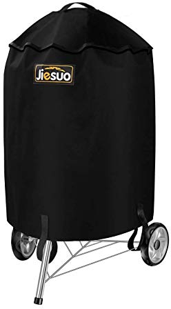 Housse de Gril JIESUO pour Bouilloire à Charbon Weber, Housse de Barbecue Premium 57CM, Housses de Gril imperméables Robustes
