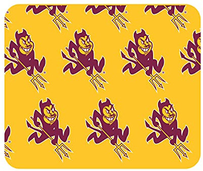OTM Essentials Arizona State University Standard Fabric Mouse Pad, Desk Accessories, Standard Fabric Gaming Mouse Pad, Mascot Repeat V1