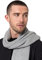 Style & Republic Herren Schal aus 100% Kaschmir | edler Männer-Schal aus feinstem Cashmere | Größe 196 x 28 cm (Hellgrau Melange)
