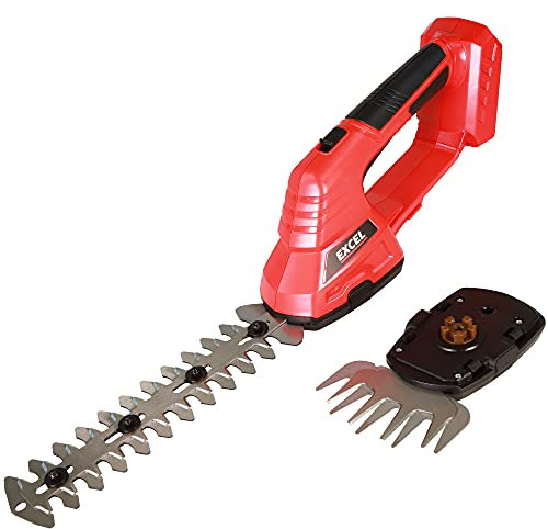 Excel 18V Cordless Hedge Trimmer Cutter & Grass Shear 2-In-1 (Battery and Charger Not Included)
