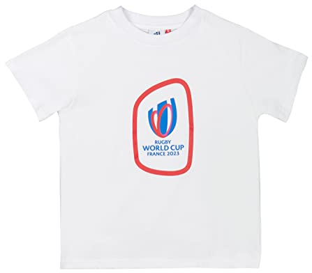 Rugby World Cup T-Shirt RWC - Collection Officielle Coupe du Monde de Rugby 2023 - Taille 12 Ans
