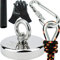 SENSEI Set 400 kg, N52 Neodym-Magnet mit Öse, Ø9 x H1,8 cm, Segelseil 25 m, Schutzhandschuhe + Zubehör, Set mit Ösenmagnet zum Magnetfischen im Wasser