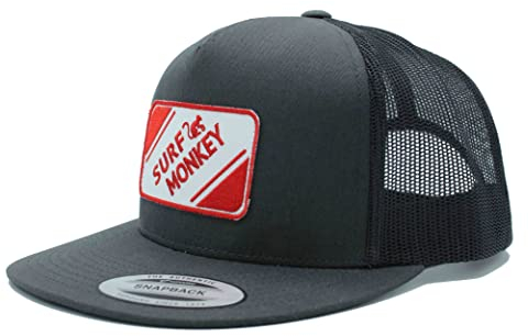 Dressed IN Music Play with ME Full Patch Snapback - Surf Monkey® - Baseballkappe für Herren/Damen, Einheitsgröße, Verstellbarer Hysteres, flaches Visier, Oliv