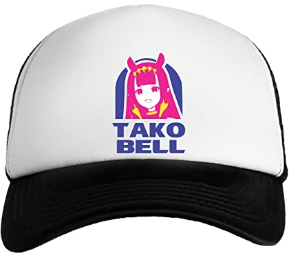 Hololive EN Ina TAKO Bell Logo Parody Jungen Mädchen Kappe Baseball Snapback Boys Girls Cap