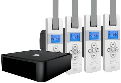 WIR elektronik, eWickler 4 Fenster Funk-Set, eW840-F-M, 4x elektrischer Gurtwickler + 1x Gateway V6, für 12-15 mm Gurtband, Unterputz, bis 50 kg, inkl. Netzstecker (4 Fenster)
