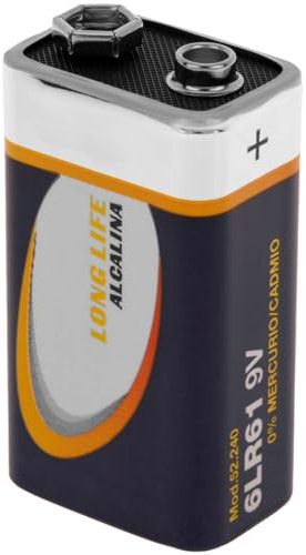 CableMarkt - Pila alcalina Tipo 6LR61 9V