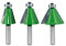 WAHRE 3pcs 8mm Shank 15 22.5 30 Degree Chamfer Router Bits For Wood Woodorking Bit Machine Tools Milling Cutter
