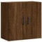 vidaXL Wandschrank, Hängeschrank mit viel Stauraum, Wandmontage Badschrank Medizinschrank, Aufbewahrungsschrank für Wohnzimmer, Braun Eichen Optik Holzwerkstoff