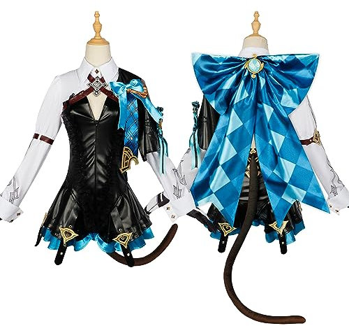 OSIAS Genshin Impact Lynette Costume Cosplay(XL)
