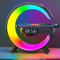 G Lamp 4-in-1 Alarm Clock, Speaker & Wireless Charger 15W RGB Color Changing Smart Lamp for Bedroom, Birthday Gifts
