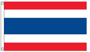 Stormflag Bandera Tailandia 3x5ftpoliéster 90g,Bandera 90x150cm 2 ojales de metal costura doble con ojal