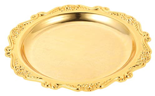 BUGUUYO Assiette De Fruits Européenne Plateau à Dessert Élégant Pour Gâteaux Et Bonbons Support Multifonctionnel Pour Fruits Et Snacks Décoration Vintage Pour Cuisine Et Table