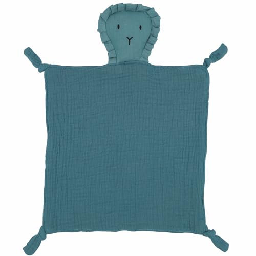 FenFang Baby Schmusetuch, Musselin Schnuffeltuch Weich, Kuscheltuch Kuscheltier Schnuffeltücher Trösterchen Baby Spielzeug Geschenk Mädchen Jungen Kleinkinder Neugeboren ab 0 Monaten (Grüner Löwe)