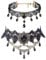 Gothic Halskette Set Schwarz Halsschmuck Damen Spitze Kette Damen Gotisch Choker Zubehör Vintage Halsband Victorian Schmuck für Halloween Pfingsten Maskerade Karneval Fasching Halloween Outfit,2 Stück