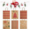 Switory 24 Stück Weihnachten Geschenktüten, 6 Stil Weihnachten kleine Papiertüten mit Griffen für Weihnachten Party Neujahr Geschenke -17×8×22cm