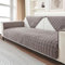 LINGKY Sofa Überzug, Weiche Flanell Sofa Sitzkissenbezug, Sofaschoner rutschfest, Sofabezug 1 2 3 Sitzer Couch überzug für Sektionssofa, Sofaüberwürf L Form Sofaschutz (Braun,110x180cm)