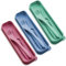 BRITECO 3 Sets Portable Reusable Cutlery Set with Case - Eco-Friendly Travel Utensils for Camping, Office, and School