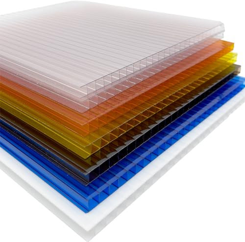 Britshield® Polycarbonate Greenhouse and Roofing Sheets Various Thickness / Size / Colour - 4mm / 6mm / 8mm / 10mm / 16mm / 25mm (Thickness: 10mm)