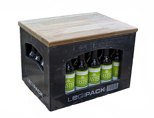 Eiche Bierkasten Sitzauflage Bierkisten Sitz (Natur)