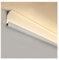 HAIXHX LED-Aluminium-Sockelleiste Aluminium-Kanalprofil-Sockelleiste für Decken-Wand-Ecke, LED-Kanal zur Wandmontage mit Acrylabdeckung, Kanalprofil-Sockelleiste für Zuhause(4m)