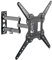 PureMounts Supporto a parete per TV, supporto universale inclinabile e girevole con braccio articolato, VESA massimo 400x400 mm, per monitor TV piatti e curvi da 23-55 pollici fino a 30 kg, nero