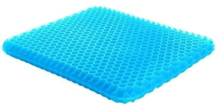 MNEVZX Stuhlkissen Sitzkissen Gelkissen, Waben-Ei-Kissen, doppeltes quadratisches Bürostuhlkissen, Eiskissen, Autositzkissen(1cm-1PC)