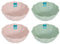 YöL Set of 4 Floral Edged Plastic Bowls Summer Dining Outdoor Picnic BBQ Blush Pink Sage Green Dessert Snacks Dips Cereal