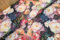 Halbpanama Stoff Meterware Sommer - robuster Taschenstoff bedruckt - schwerer Baumwollstoff Blumen - stabiler Dekostoff Pflanzen - BW Panama *Ab 50cm, Farbe: 029 Rosen schwarz