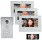 ELRO DV4000-3 WiFi-IP-Video-Türsprechanlage │ 3 Wohnungen │ 1080P Full-HD-Kamera mit Nachtsicht │ 4-adriges Kabel │ 16 Klingeltöne