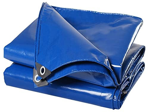 Lona impermeable multiusos de 1 x 4 m, lona azul para uso al aire libre, cubierta de muebles, protección de caravanas, toldo impermeable, tienda de campaña, ideal para pesca y campamento.