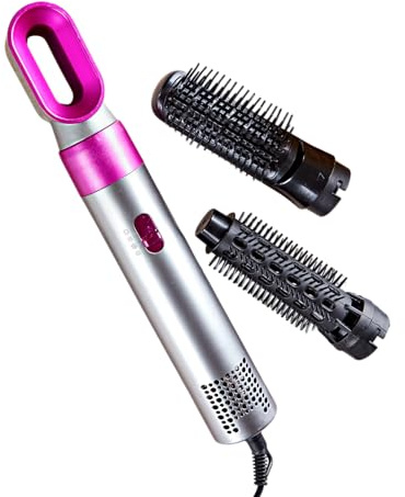 3 PAGEN® 3-in-1 Haarstyler – 3 Aufsätze: Lockenstab, Föhn & Glättbürste – ideal für jeden Haartyp – 2 Wärmestufen + 2 Geschwindigkeitsstufen – Multistyler: locket, glättet und zaubert Volumen