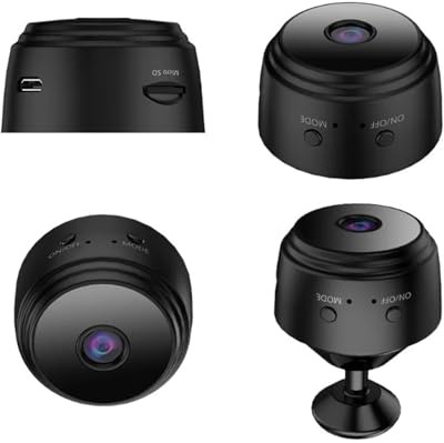 Per Mini Telecamera Per Veicoli WiFi 1080P IP Domestica Videosorveglianza Wireless Monitor Remoto Per Auto Intelligenti Telecamera Posteriore(White set)