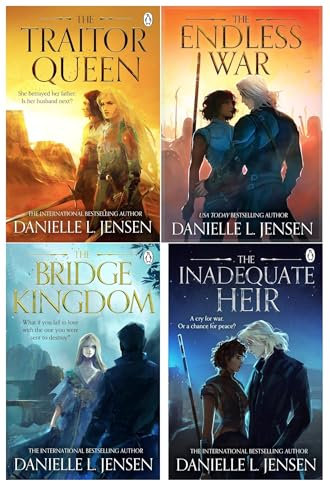 Danielle Jensen The Bridge Kingdom Series Collection 4 Books Set (Bridge Kingdom, Traitor Queen, Inadequate Heir, Endless War)