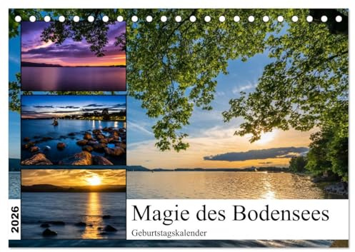 Magie des Bodensees (Tischkalender 2026 DIN A5 quer), CALVENDO Monatskalender: Entdecken Sie die Magie des Bodensees (CALVENDO Orte)