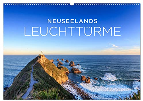 Neuseelands Leuchttürme (Wandkalender 2026 DIN A2 quer), CALVENDO Monatskalender: Die schönsten Leuchttürme entlang der neuseeländischen Küste. (CALVENDO Natur)