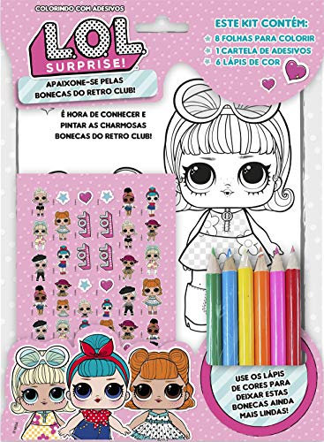 LOL SURPRISE COLORINDO COM ADESIVOS 01