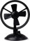 AntilaTech Quiet 2-Speed USB Desktop Mini Fan with Suction Cup-Study/Office/Travel (Black)