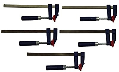 5 x Schraubzwinge Set 200x50 Zwinge Leimzwinge Klemmzwinge Einhandzwinge