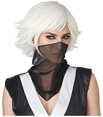 California Costumes Manga-Held Perücke für Erwachsene Accessoire weiss - Grau, Weiß
