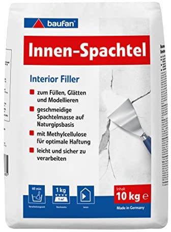 Baufan Innenspachtel 10 Kg Spachtelmasse Füllstoff