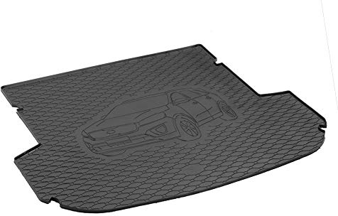 Passgenau Kofferraumwanne geeignet für KIA Sorento 5-Sitze ab 2015 ideal angepasst schwarz Kofferraummatte + Gurtschoner