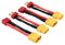 OliRC 4pcs XT60 XT-60 zu T-Plug Style Männlicher Weiblichen Stecker Adapter mit 14awg 5cm Draht(C18-4)