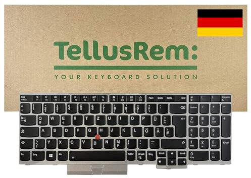 TellusRem ersatztastatur Deutsche Hintergrundbeleuchtung für Lenovo Edge L580 E580 P52 P72 T590 T580s