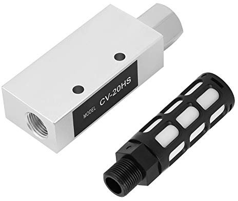 Oumefar Generador de vacío CV-20HS Escape neumático Generador de vacío Eyector de vacío Conexión de Aire
