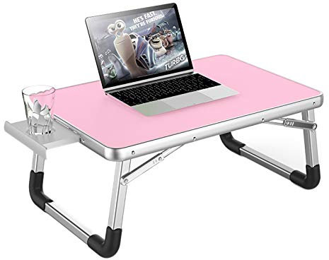 QWEASDF Laptoptisch,Notebooktisch,Betttisch,Bewegliche Bett-Behälter Tisch Couch und Sofa, Frühstück Tray Esstisch, Klappschlaftisch Essen, Arbeiten, Schreiben, Gaming, Zeichnung,3