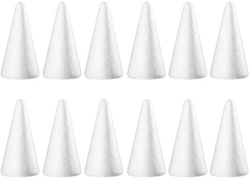 20 Stücke Styropor 18.5cm Styroporkugeln DIY Weihnachtsbaum Schaum Weihnachten Figuren Polystyrol Kugeln für Basteln Hochzeit Deko Weihnachtsschmuck Weihnachtsdeko