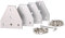 Zeberoxyz 4PCS/Kit Silber T-Form-Eckwinkelplatte mit 20PCS M5 Schrauben, 20PCS M5 T-Muttern, 5-Loch 90-Grad-Verbindungsplatte(Silber-T mit Mutter)