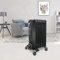 NRG 1.5KW Oil Filled Radiator 7 Fins Portable Electric Heater with 3 Power Settings Adjustable Thermostat Black