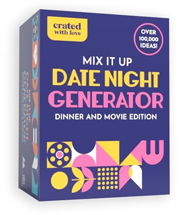 CratedWithLove Date Night Ideen Generator Kartenspiel - Über 100.000 spannende Date Night Ideen für Paare: Geschenke für Freundin, Freund, Brautpaar, Ehefrau oder Ehemann