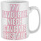 Purple Print House My Favourite Niece Gave Me This Mug - Slogan Ideas from Niece Hot Drink Coffee Cup Tea Drinker Present for Her, One Size, White